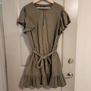 INC Khaki Ribbon Dress